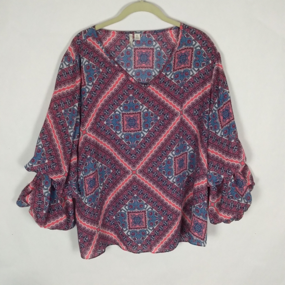 Est. 1946 double baloon puff sleeve top
